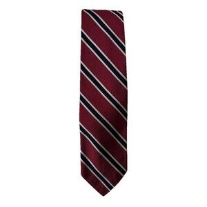 The Talbott Shop Red/Navy Striped Tie